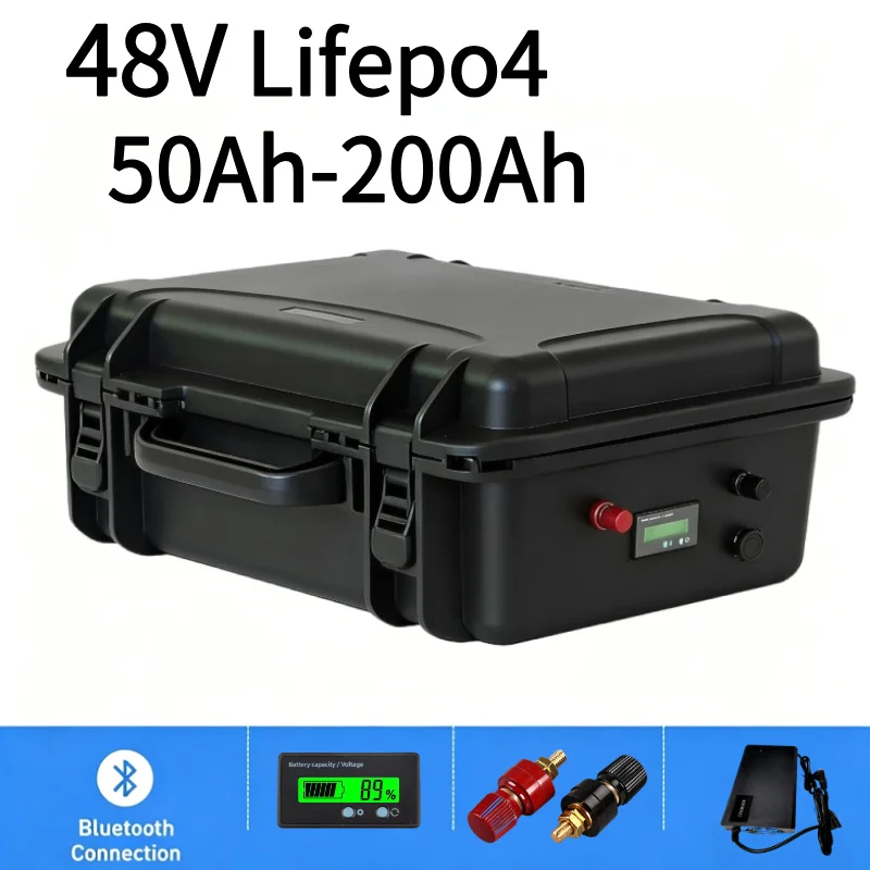 Lifepo4 48V 50Ah Golf Cart - 48V 방수 LiFePO4 배터리 50Ah~200Ah 충전기