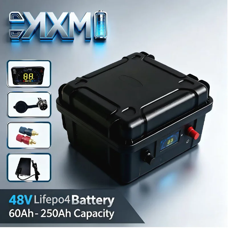 Lifepo4 48V 50Ah Golf Cart - 48V 충전식 LiFePO4 배터리 팩, 50Ah‑200Ah