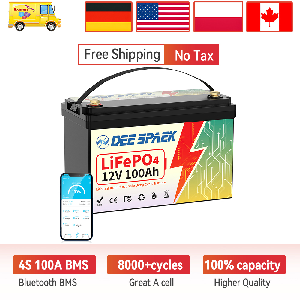 12V 100Ah Lifepo4 Bluetooth Bms - 딥스페이크 12V 100Ah 리튬인산철 배터리 블루투스