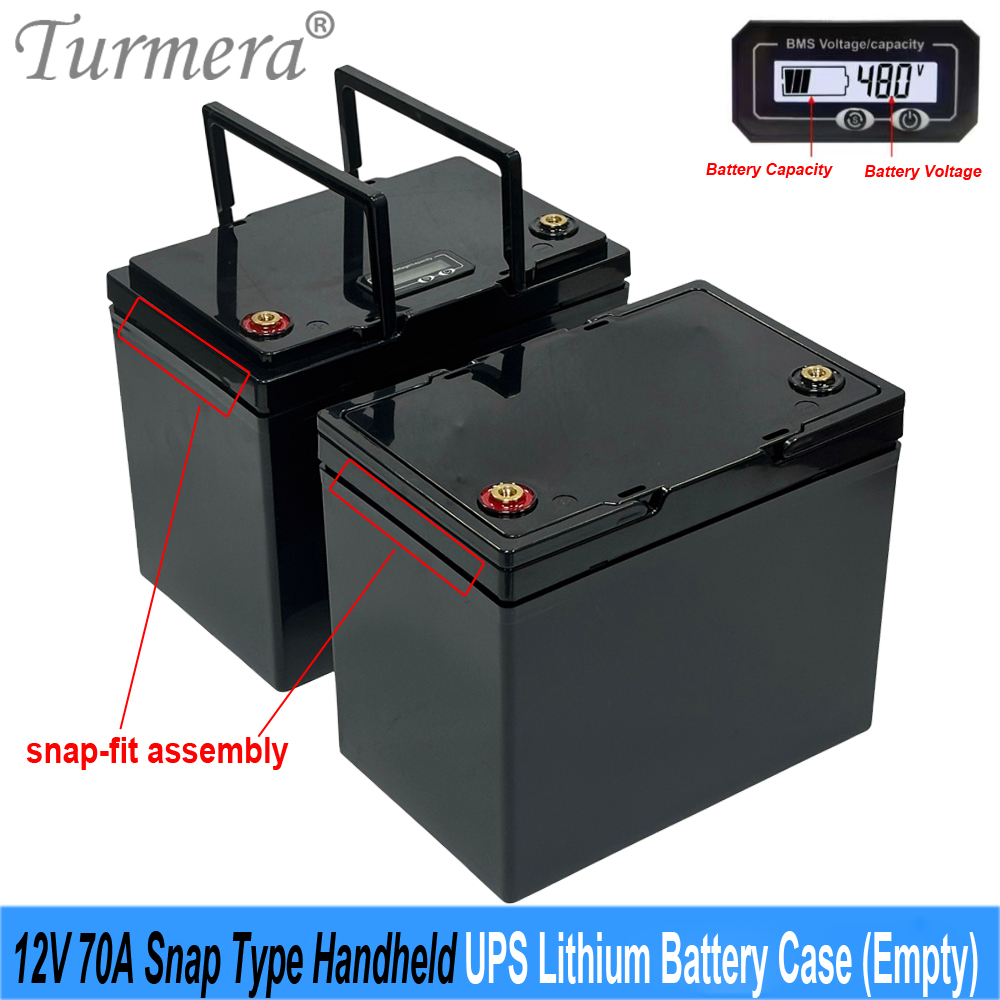 Lifepo4 Battery Box Diy 12V 100Ah - Turmera 12V 70A 빈 스냅핏 UPS