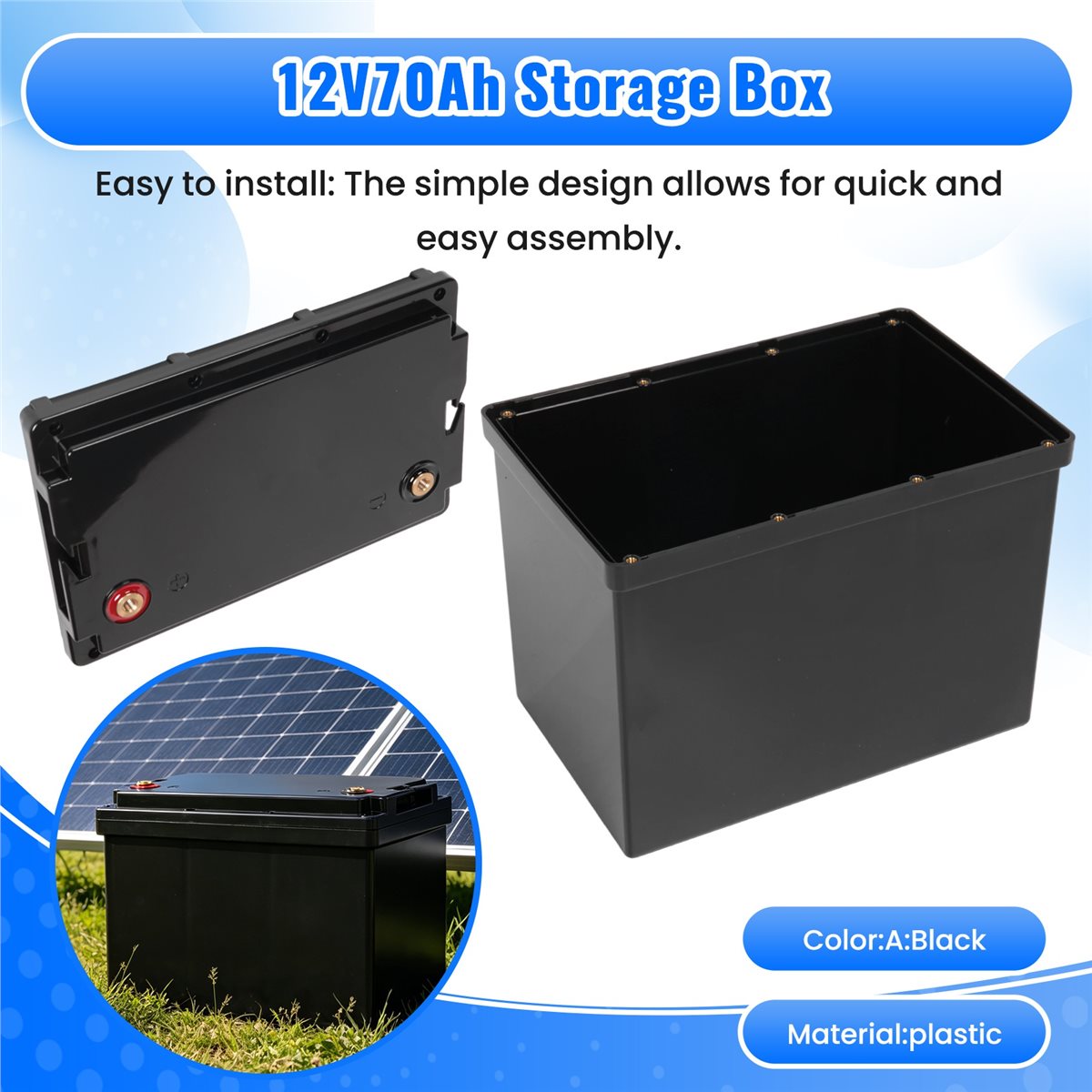 Lifepo4 Battery Box Diy 12V 100Ah - 유용한 12V70Ah 스토리지 박스 12V 70Ah