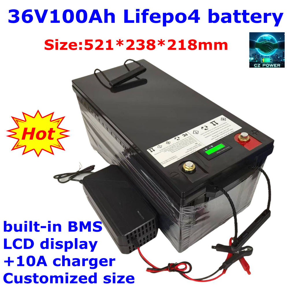 Lifepo4 Battery 36V 100Ah - Gof 자동차 태양계 트롤링 모터 보트