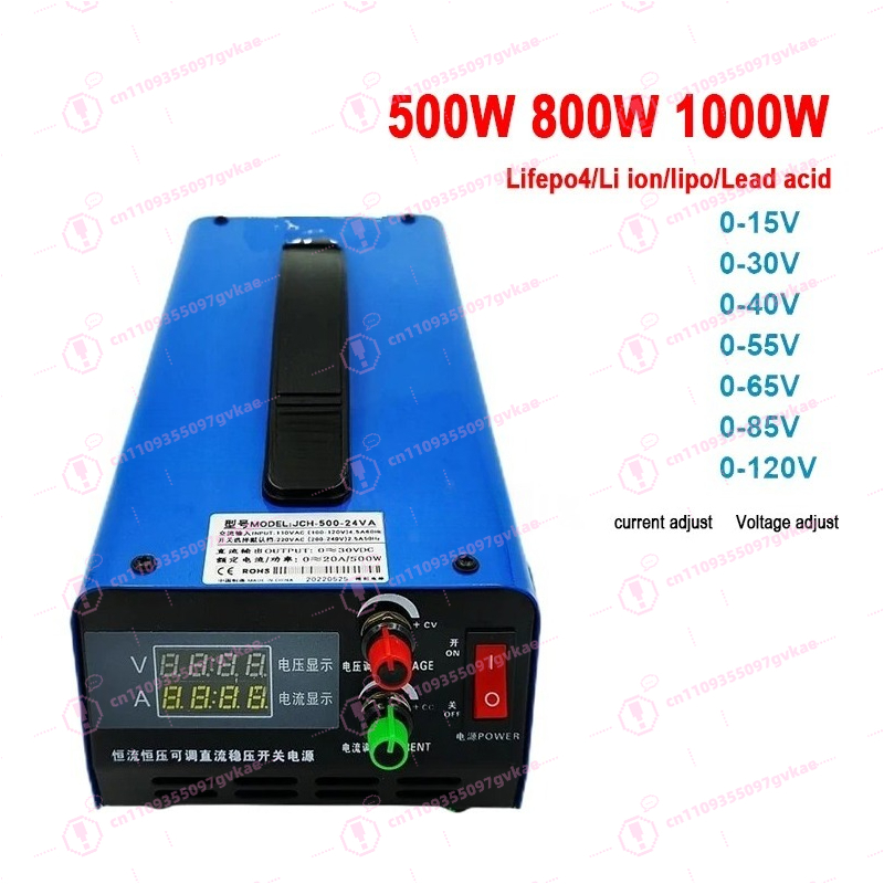 Lifepo4 Charger 48V 20A - 1000W 조절 가능 충전기 800W 500W