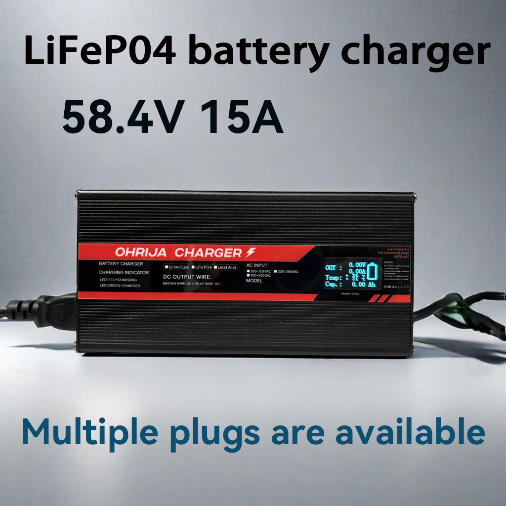 Lifepo4 Charger 48V 20A - OHRIJA 58.4V 15A 16 S 48V