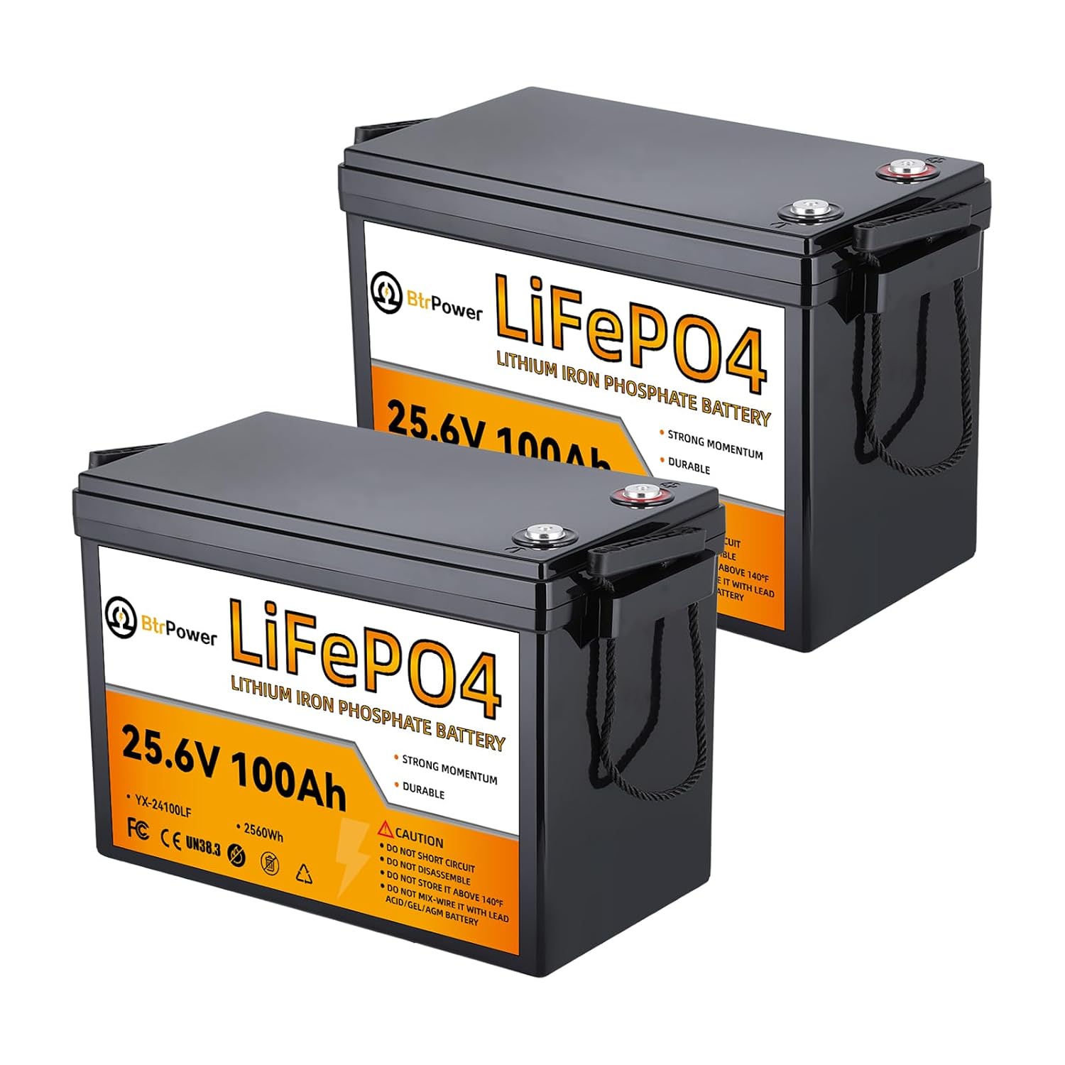 Lifepo4 Battery 24V 100Ah Trolling Motor - 2개 묶음, 24V 100Ah 리튬 인산철
