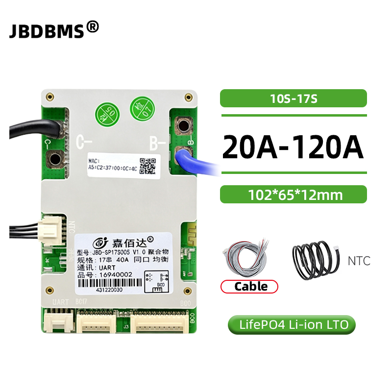 Lifepo4 Battery 36V 100Ah - jbd 스마트 BMS 14s 10s 13s