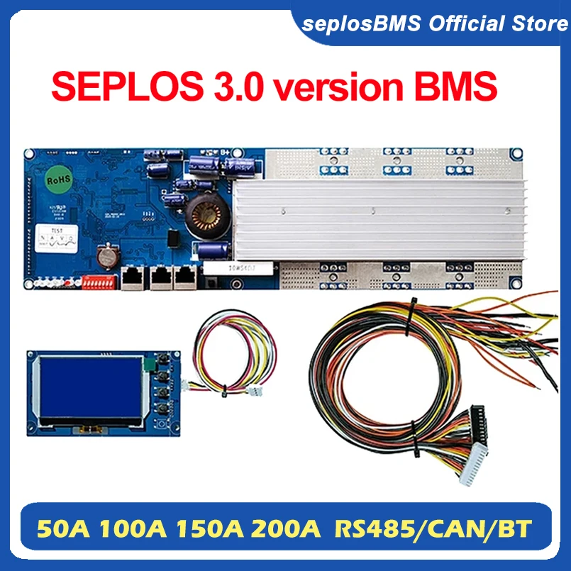 Smart Bms 16S 48V 200A Bluetooth - 셉로스 BMS 3.0 스마트 BMS 100A/150A/200A