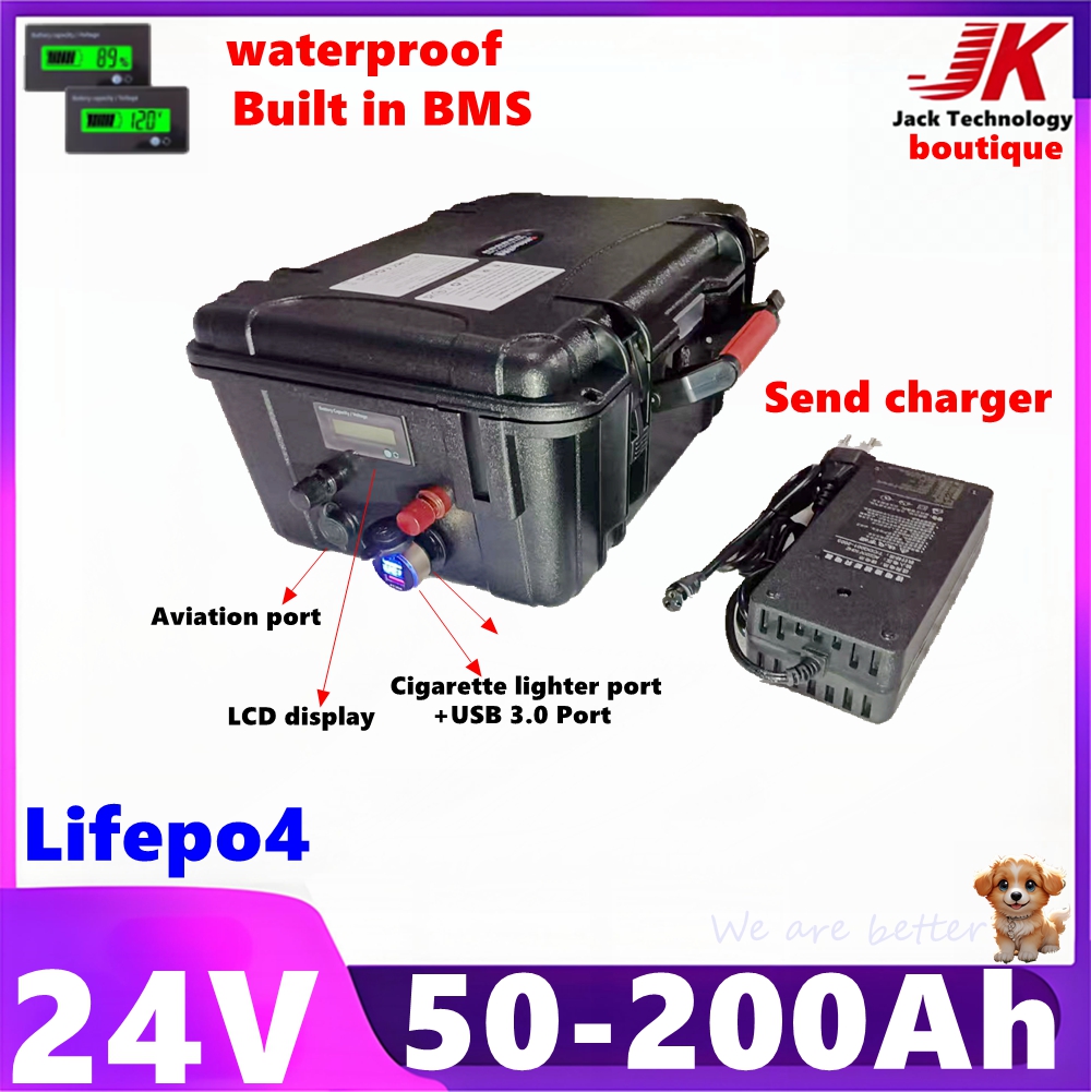 Lifepo4 Battery 24V 100Ah Trolling Motor - 방수 24V 50Ah 80Ah 100Ah 150Ah