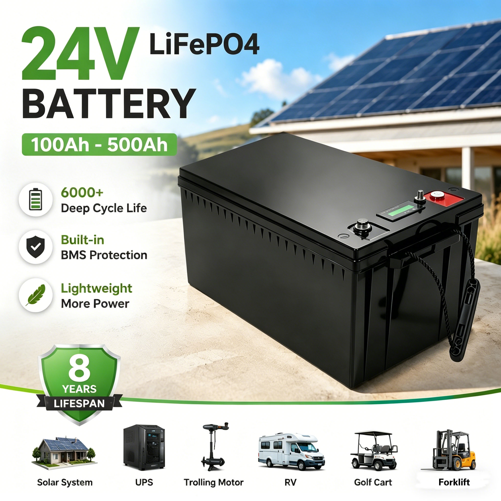 EM 24V 200ah 리튬인산철 배터리 100Ah 1 - Lifepo4 Battery 24V 100Ah Trolling Motor 리뷰 및 가격