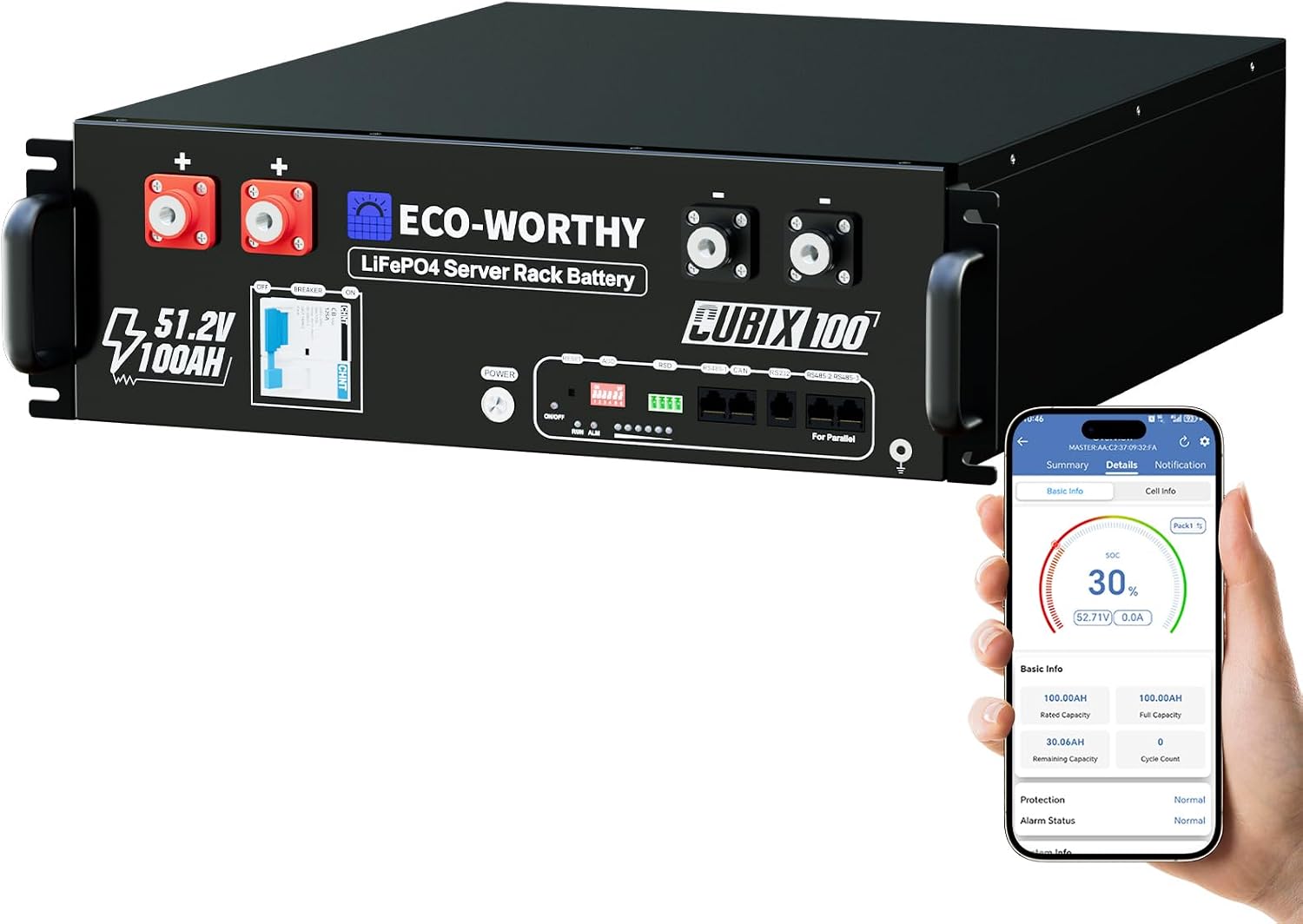 Cubix100 48V 100Ah LiFePO4 리튬  - Lifepo4 48V 100Ah Server Rack 리뷰 및 가격