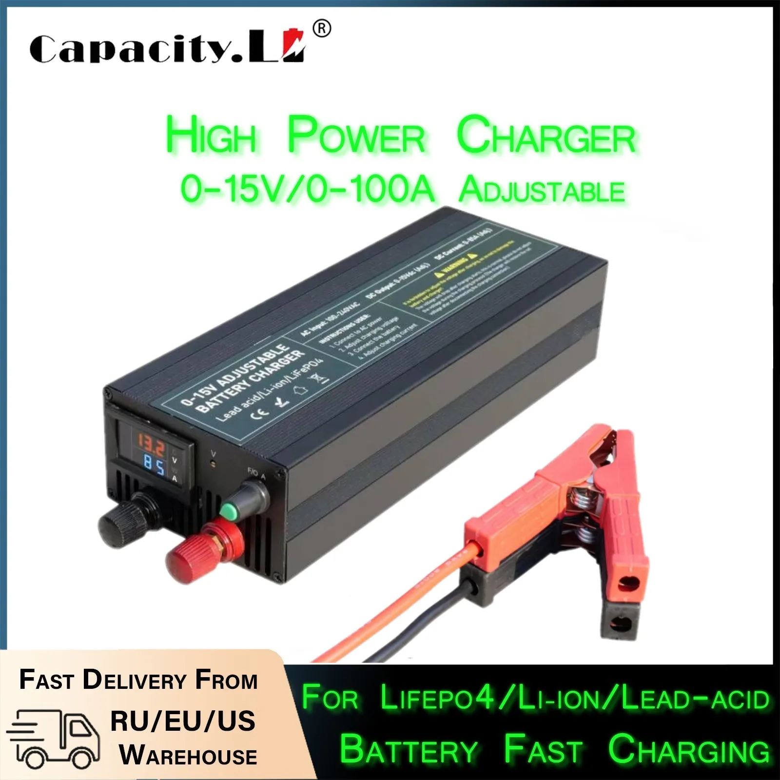 60A100A CC CV 조정 가능한 배터리 충전기 전 - Lifepo4 Charger 48V 20A 리뷰 및 가격