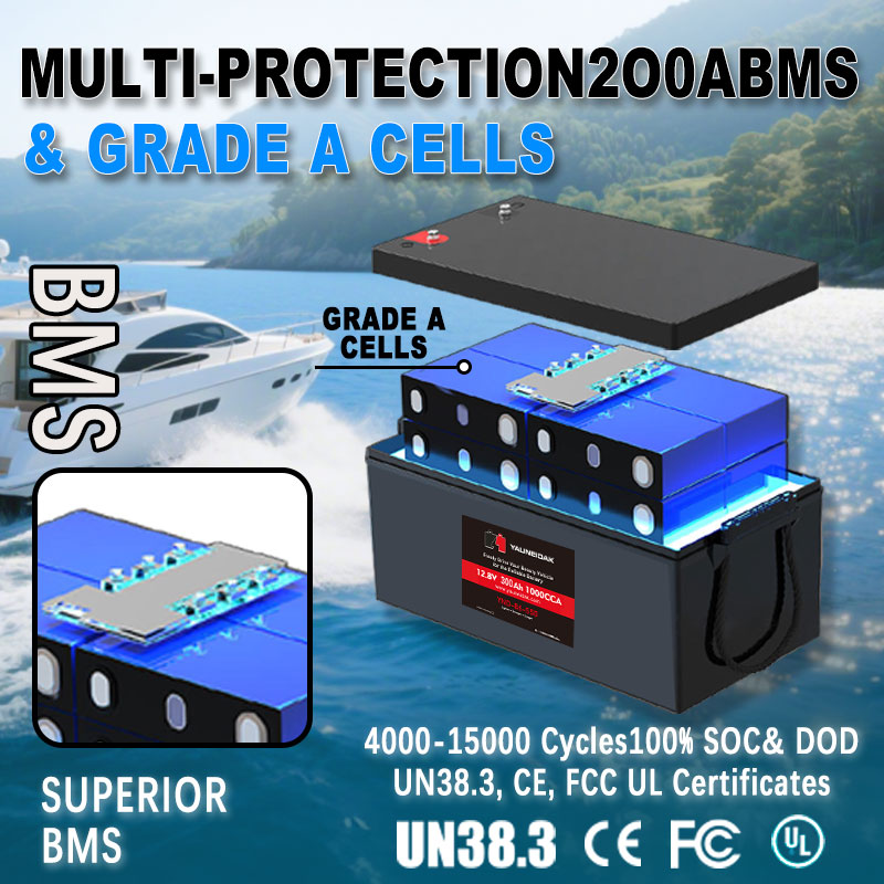 충전식 12V 100Ah 200Ah 300Ah ABS  - Lifepo4 12V 300Ah Deep Cycle 리뷰 및 가격
