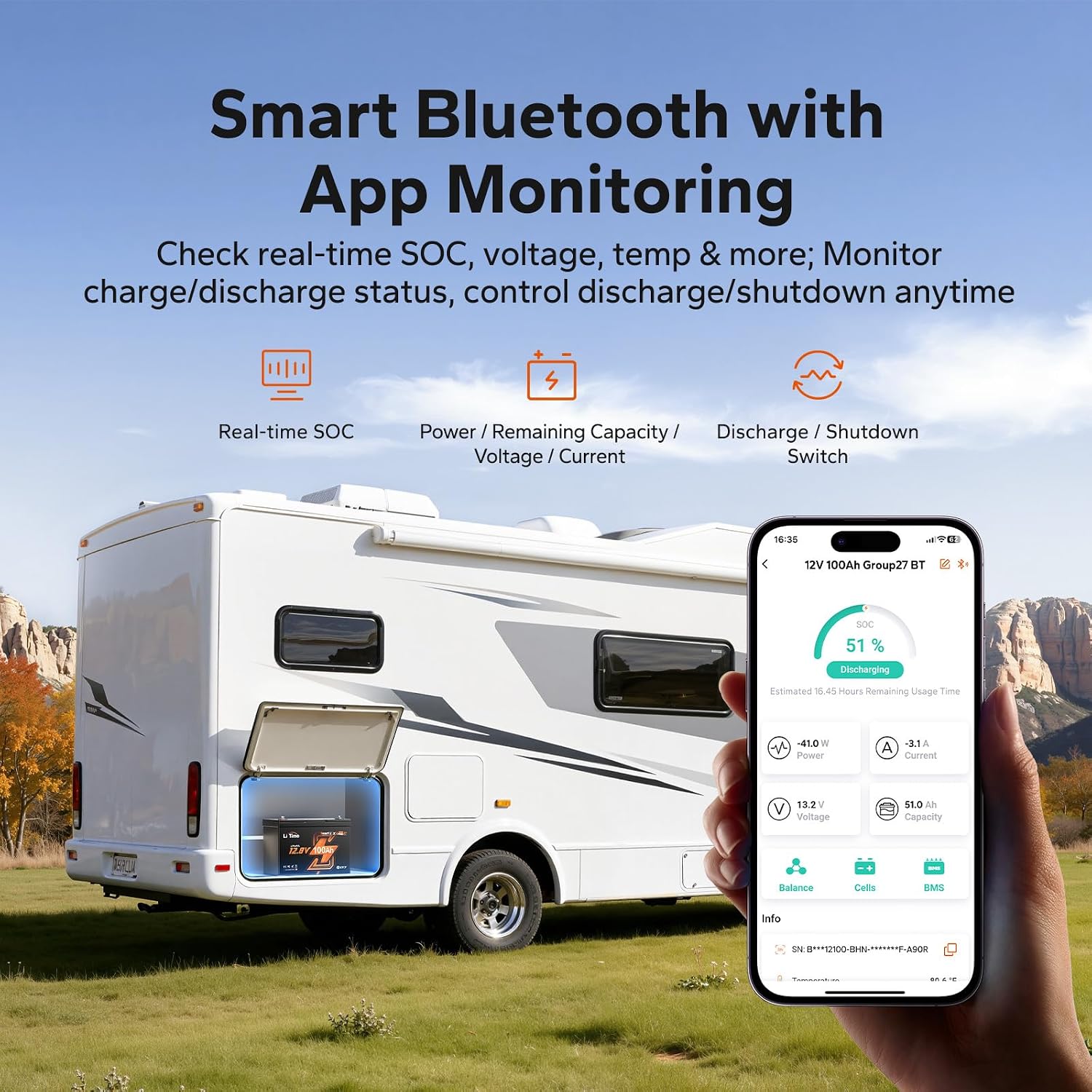 12V 100Ah LiFePO4 배터리, RV, 선박용 - 12V 100Ah Lifepo4 Bluetooth Bms 리뷰 및 가격