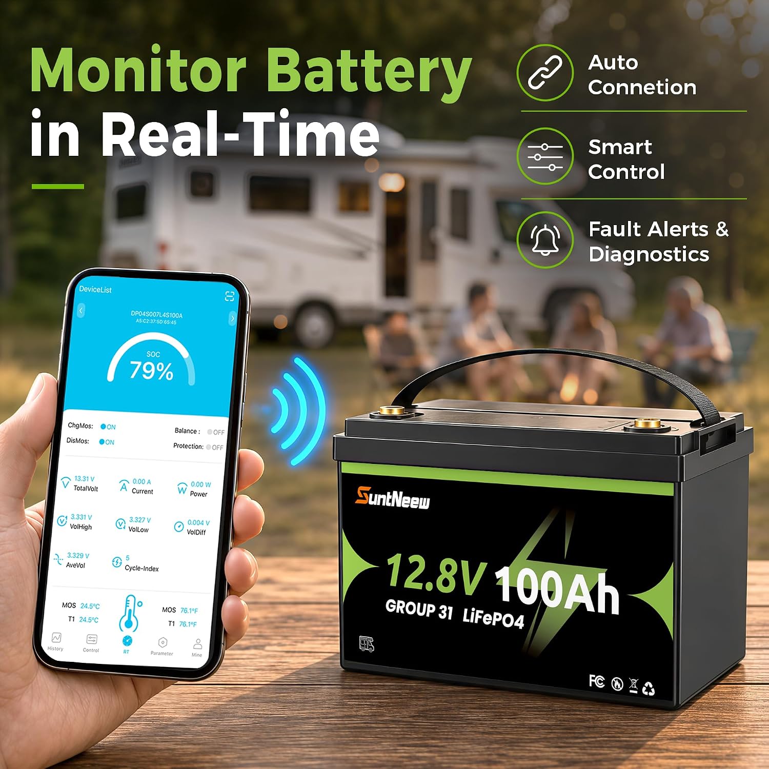 12V 100Ah 리튬인산철 배터리, 블루투스 기능,  - Lifepo4 Battery 12V 100Ah 리뷰 및 가격
