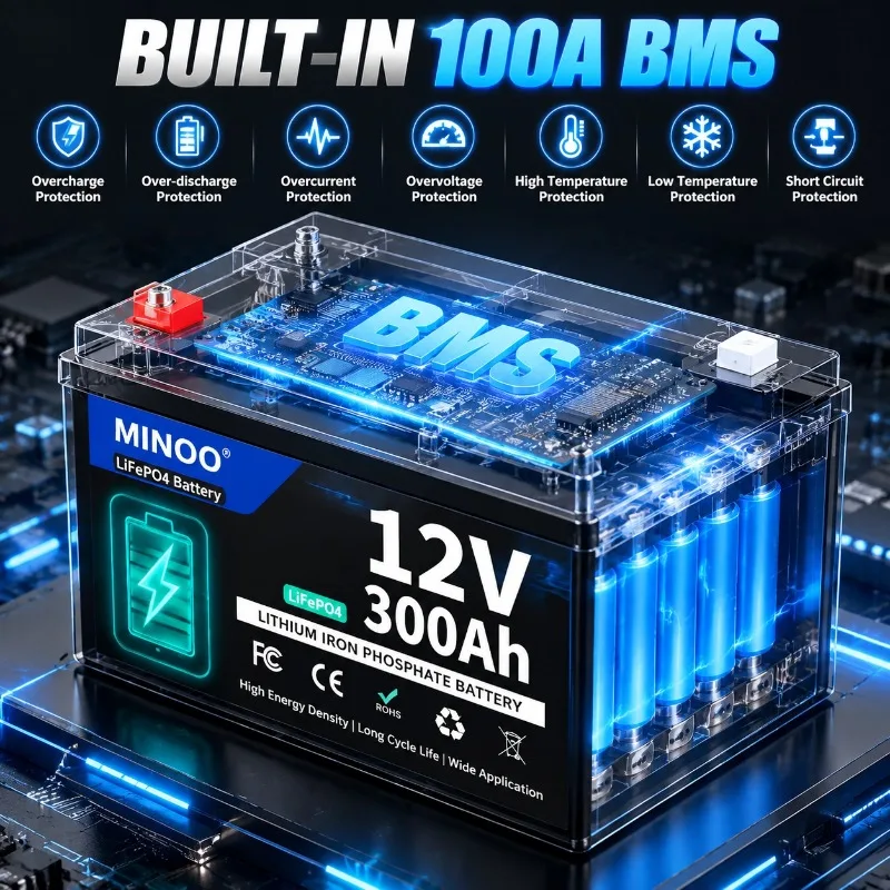 12V 300Ah 리튬 인산철(LiFePO4) 태양광  - Lifepo4 12V 300Ah Deep Cycle 리뷰 및 가격
