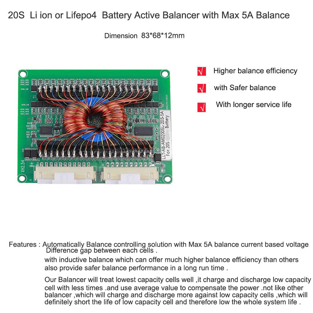 12V 36V 48V 60V 72V 리튬인산철(LiFe - Battery Balancer 4S 12V Active Equalizer 리뷰 및 가격