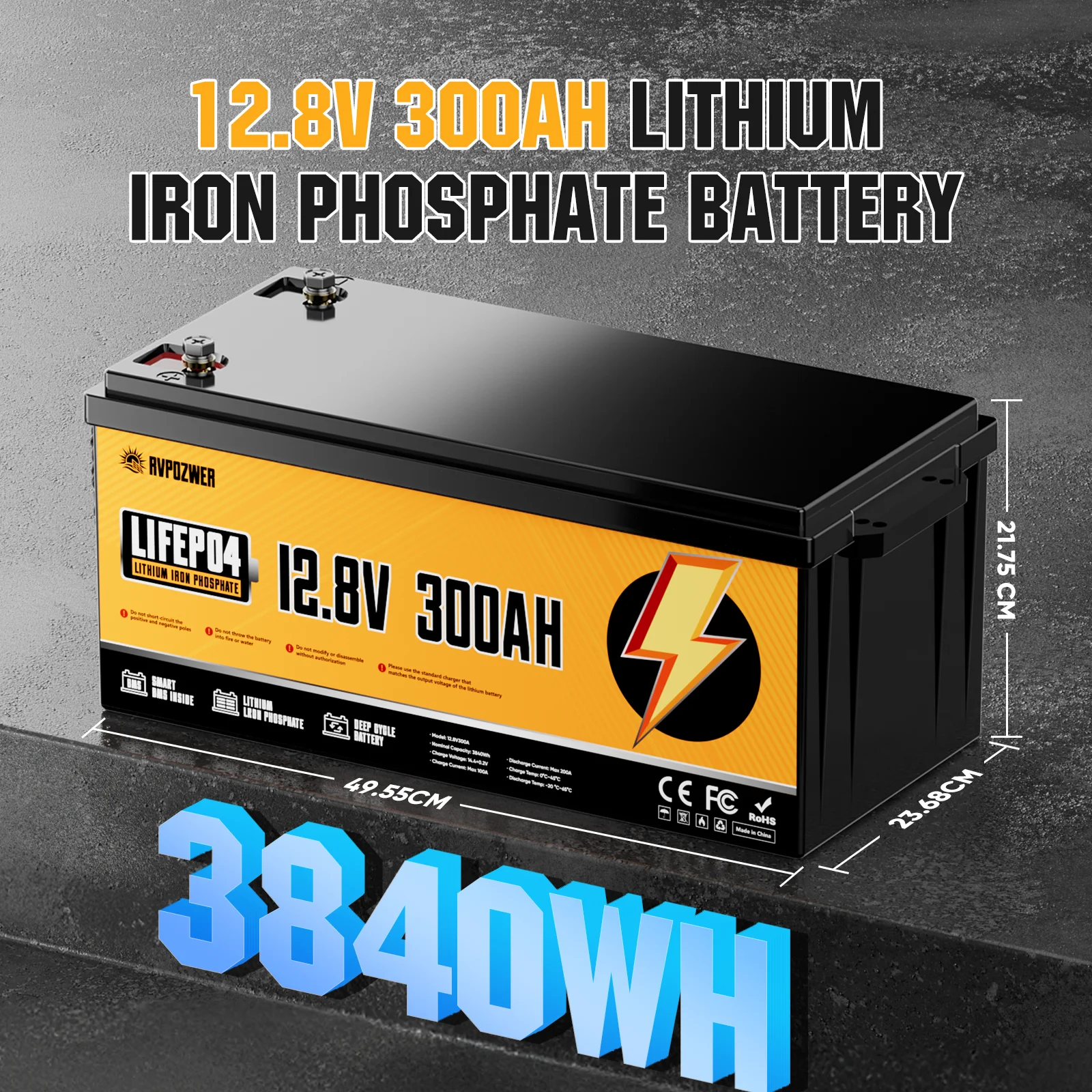 RVPOZWER 12V 300Ah 3840Wh 리튬 L - Lifepo4 12V 300Ah Deep Cycle 리뷰 및 가격