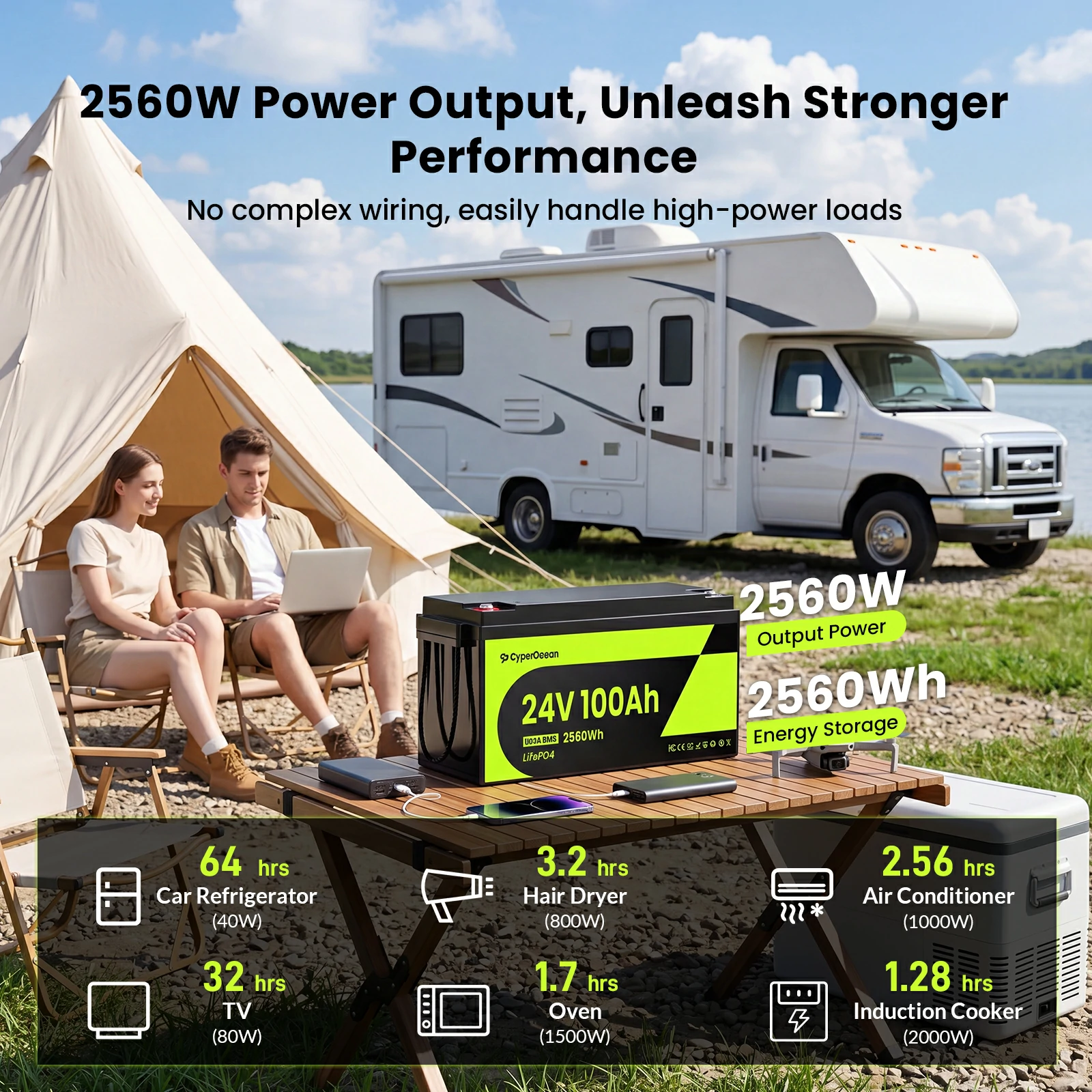 사이퍼오션 24V 100Ah 리튬인산철 배터리, 100 - Lifepo4 Battery 24V 100Ah Trolling Motor 리뷰 및 가격