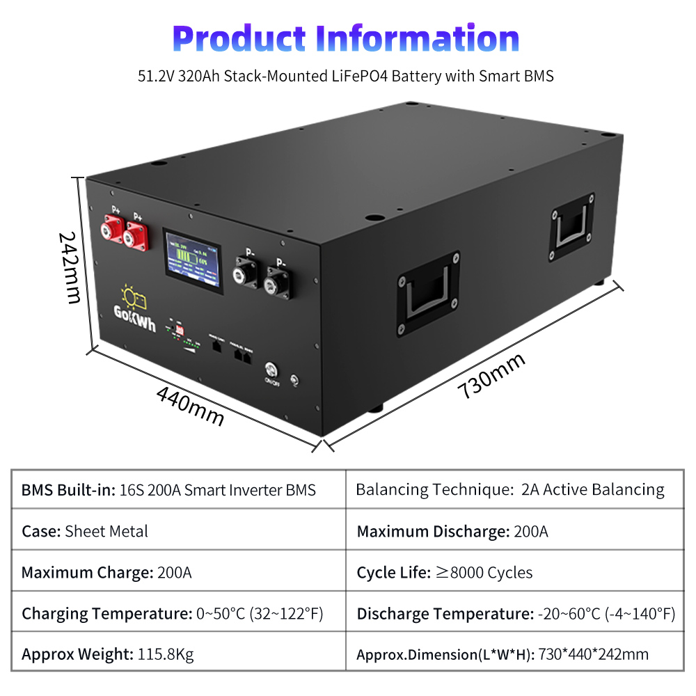 16kWh, 48V, 320Ah 용량의 골프 카트용 A - Smart Bms 16S 48V 200A Bluetooth 리뷰 및 가격