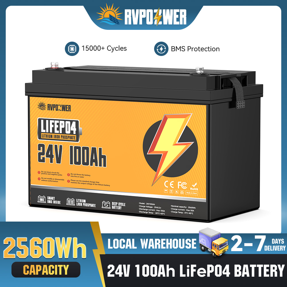 RVPOZWER 24V 100Ah 2560Wh 리튬 L - Lifepo4 Battery 24V 100Ah Trolling Motor 리뷰 및 가격