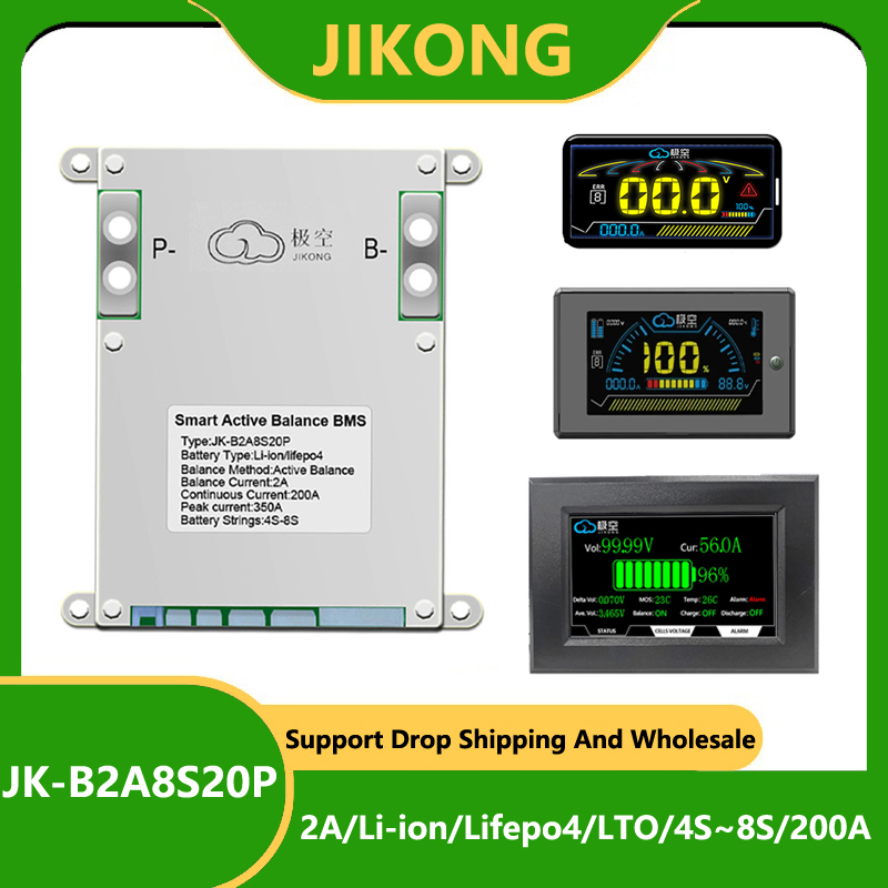 JK BMS 200A JK-B2A8S20P JKBMS  - Lifepo4 Battery 24V 200Ah 리뷰 및 가격