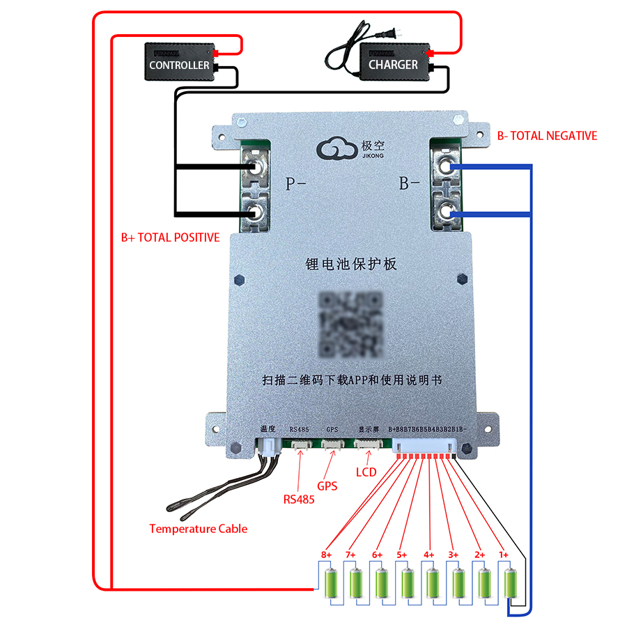 JK BMS 200A JK-B2A8S20P JKBMS  - Lifepo4 Battery 24V 200Ah 리뷰 및 가격
