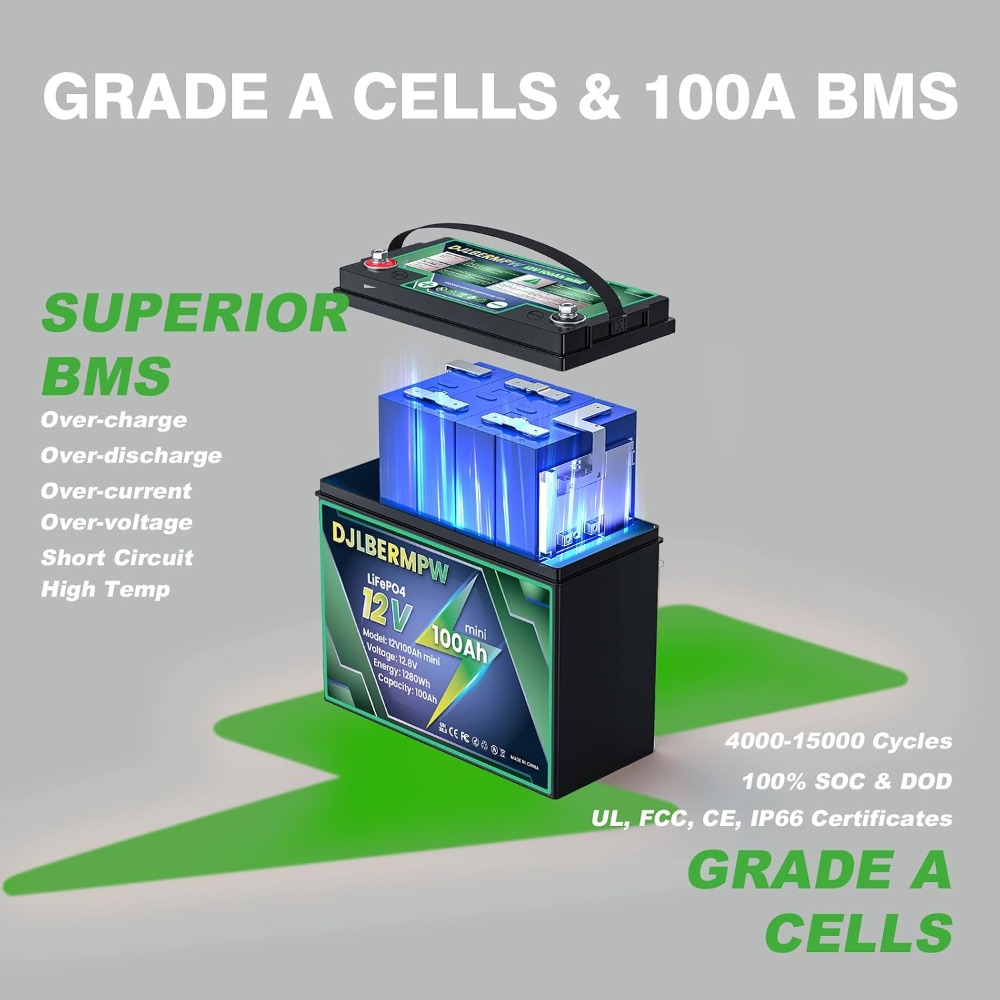 12V 100Ah 미니 LiFePO4 배터리 100A  - Lifepo4 Battery 12V 100Ah 리뷰 및 가격