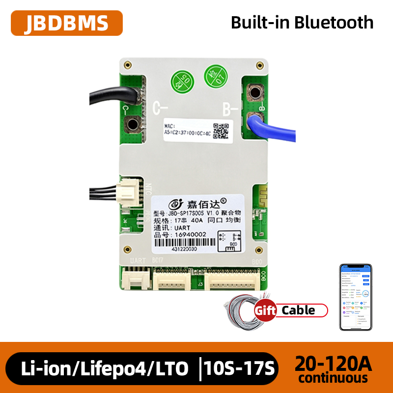 jbd 스마트 BMS 14s 10s 13s 17s 10 - Lifepo4 Battery 36V 100Ah 리뷰 및 가격