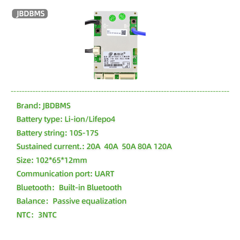 jbd 스마트 BMS 14s 10s 13s 17s 10 - Lifepo4 Battery 36V 100Ah 리뷰 및 가격