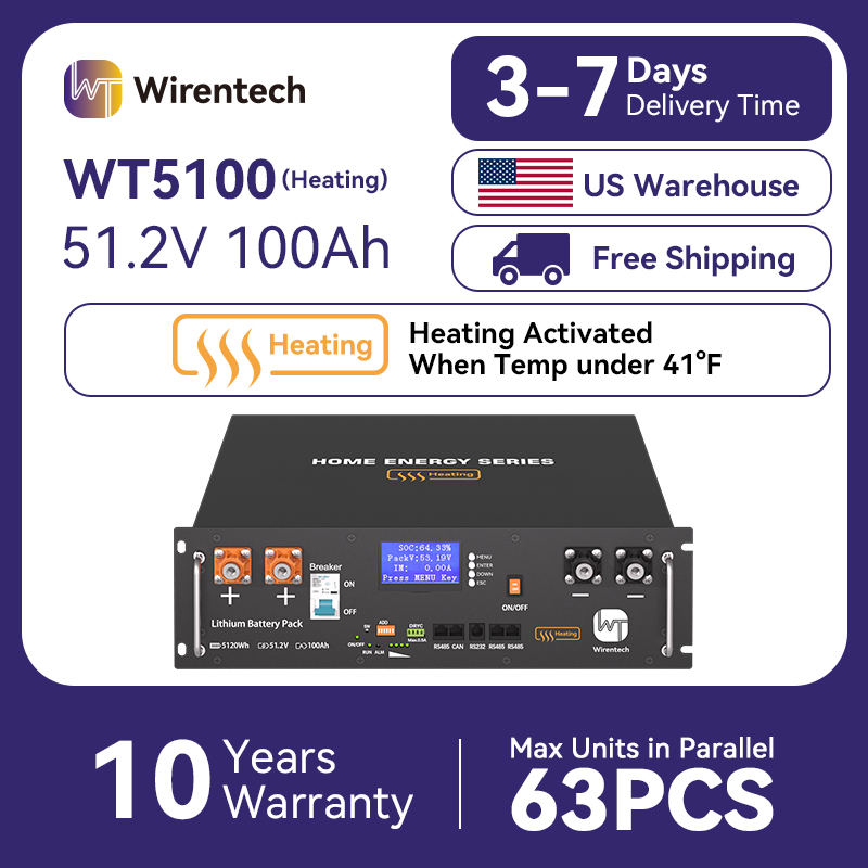 와이어텍 WT5100 48V 100Ah 리튬인산철 배터 - Lifepo4 48V 100Ah Server Rack 리뷰 및 가격
