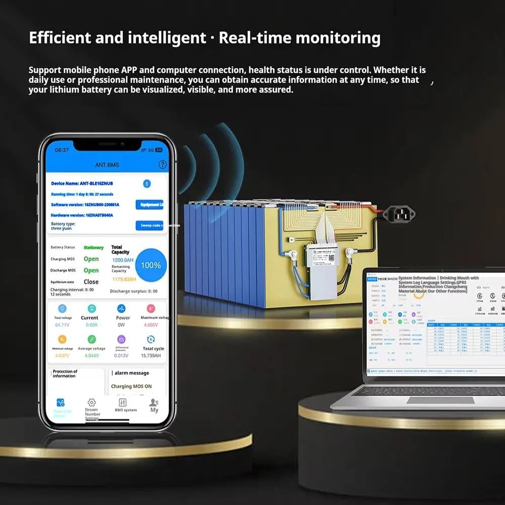 ANT 스마트 BMS 7S-16S 연속 420A 피크  - Smart Bms 16S 48V 200A Bluetooth 리뷰 및 가격